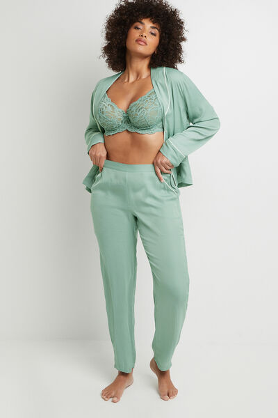 BERLIOZ PANTALON SATIN MAT Vert clair