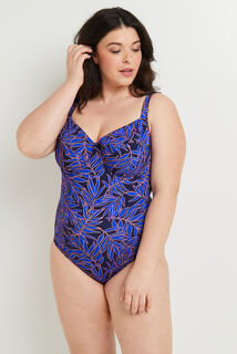 MOON MAILLOT 1 PIECE GRANDS BONNETS MULTICO BLEU