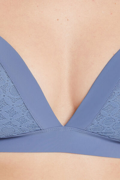 ALMA SOUTIEN-GORGE SANS ARMATURES BLEU