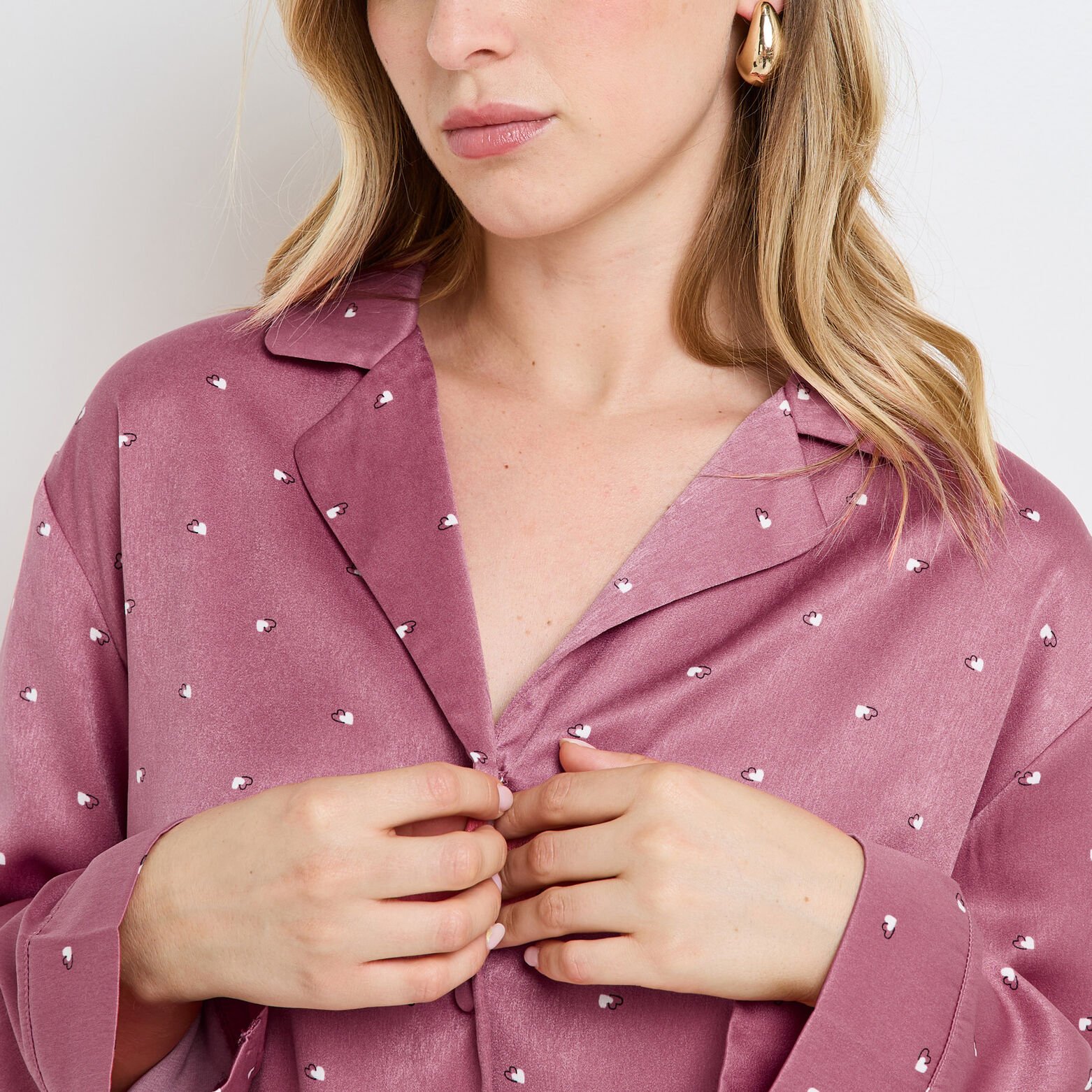 GRAMMY CHEMISE MANCHES LONGUES MULTICO ROSE