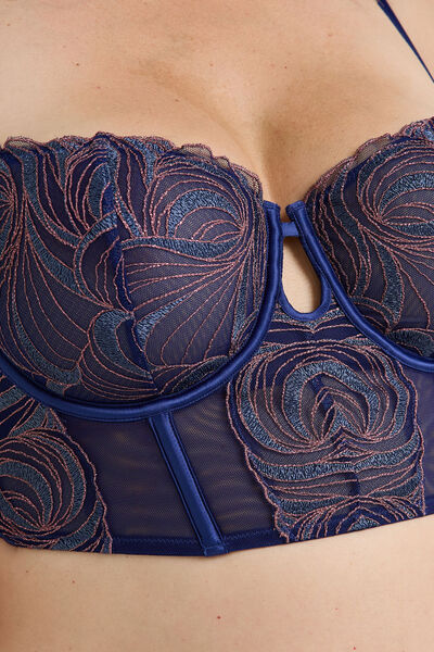 HEDWIGE SOUTIEN-GORGE CORBEILLE BUSTIER MULTICO BLEU