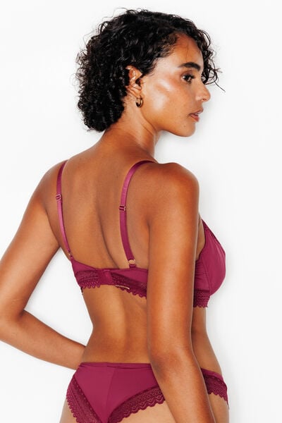 DOUCE SOUTIEN-GORGE EMBOITANT MICROFIBRE BORDEAUX