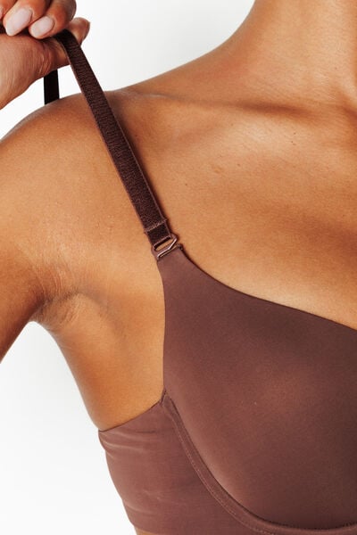 PERFECT SOUTIEN-GORGE AMPLIFORME MICROFIBRE MARRON