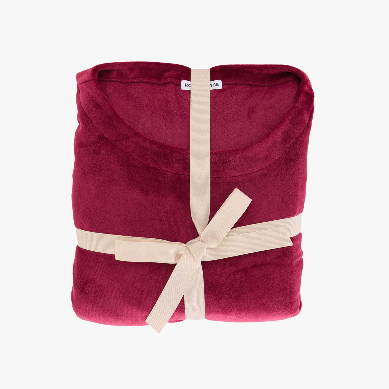 HOANI PYJAMA 2 PIECES VELOURS BORDEAUX