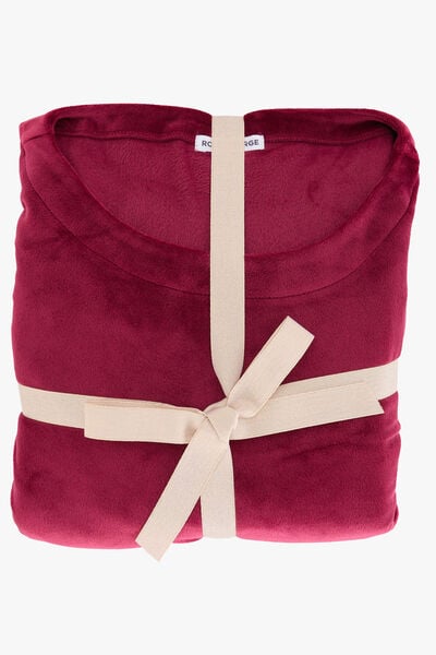 PYJAMA 2 PIECES VELOURS BORDEAUX
