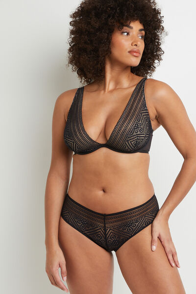 SHORTY DENTELLE NOIR
