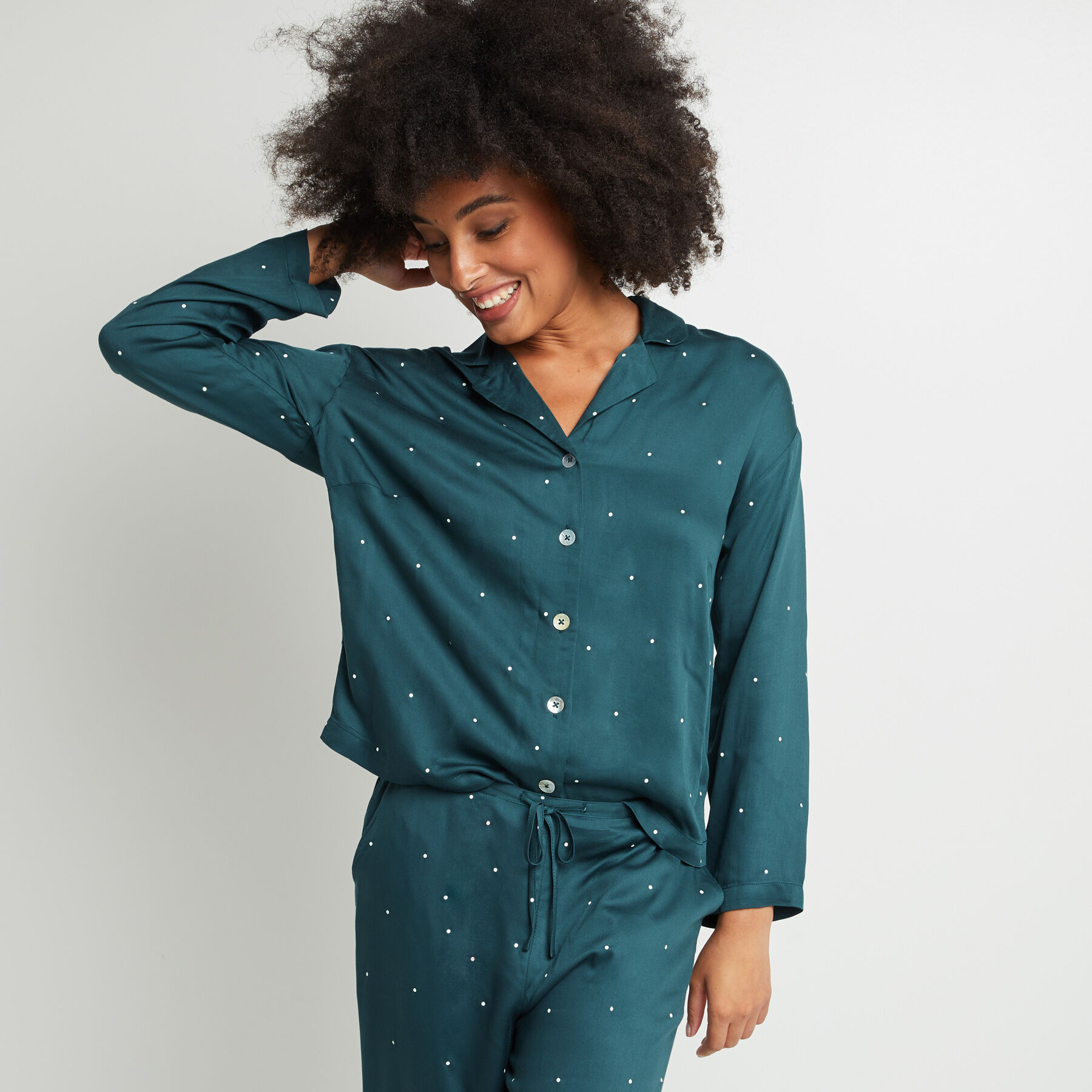 CHEMISE DE PYJAMA VISCOSE VERT RougeGorge
