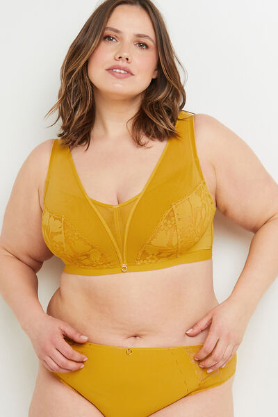 FRAN SOUTIEN-GORGE SANS ARMATURES OCRE