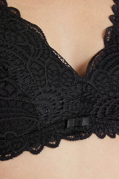 DENTELLE SOUTIEN-GORGE FOULARD POST-OP NOIR