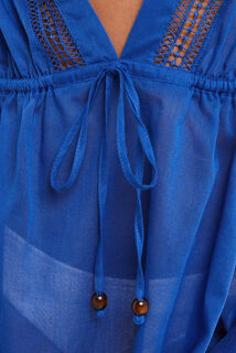 MAUD TUNIQUE VOILE COTON MARINE