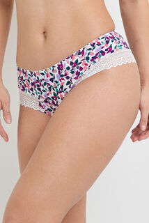 DOUCE SHORTY MICROBIBRE MULTICO BLANC