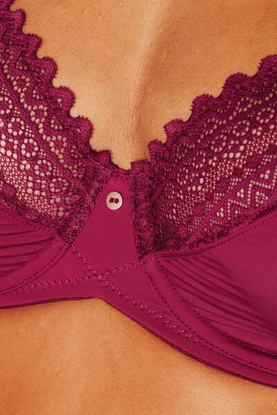 SOUTIEN-GORGE EMBOITANT MICROFIBRE BORDEAUX
