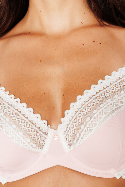 DOUCE SOUTIEN-GORGE EMBOITANT MICROFIBRE POUDRE