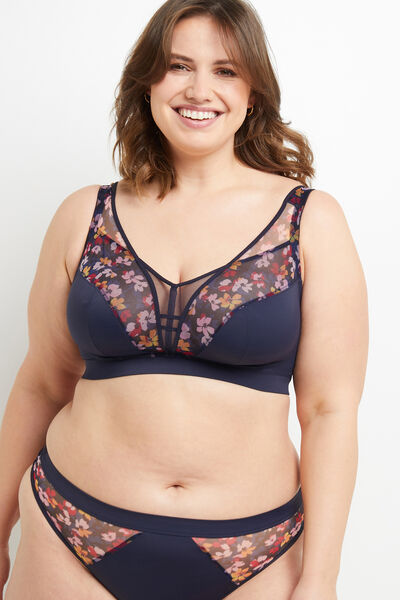 SOUTIEN-GORGE GRANDS BONNETS MULTICO BLEU