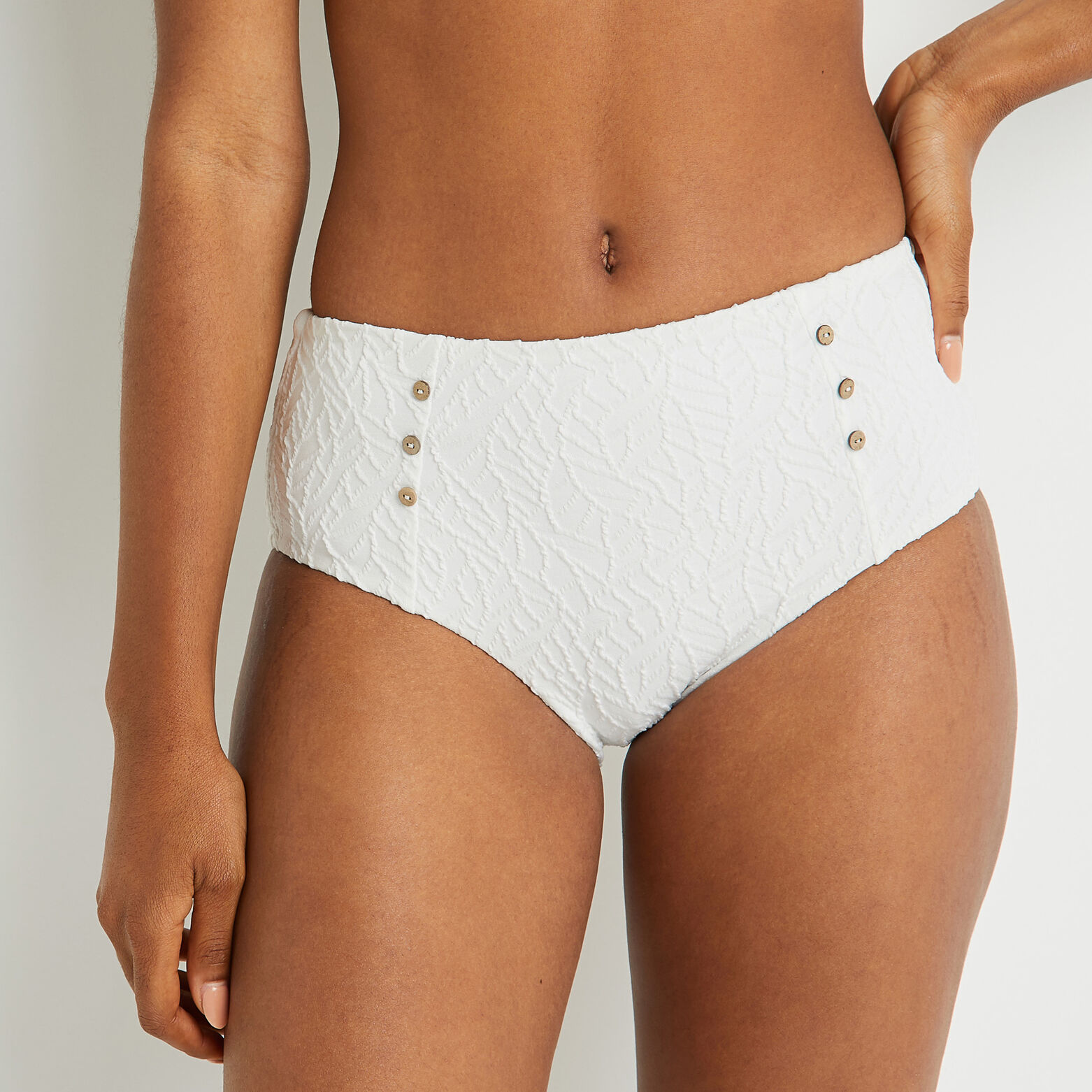 JILL MAILLOT DE BAIN CULOTTE HAUTE IVOIRE