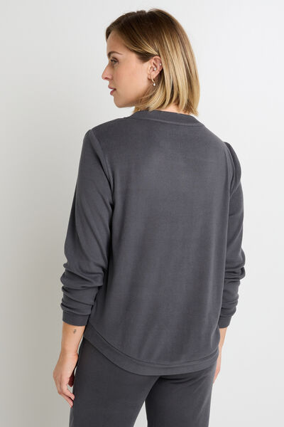 TEE SHIRT MANCHES LONGUES ANTHRACITE