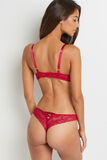 TRINITY TANGA DENTELLE ROUGE