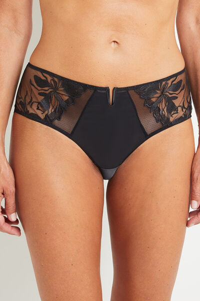 AZUR SHORTY TULLE BRODE NOIR