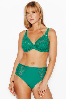 SUBLIME CULOTTE HAUTE MICRO DENTELLE VERT