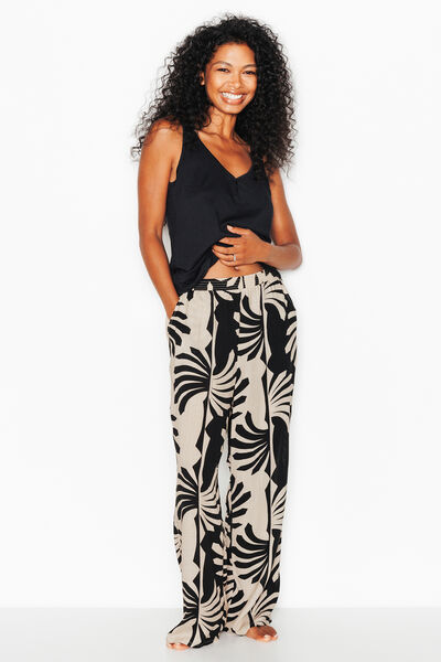 PLAGE PANTALON MULTICO NOIR