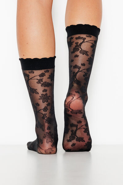 CHAUSSETTE VOILE 20 DENIERS NOIR