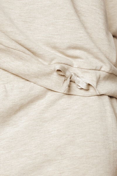 TEE-SHIRT MANCHES LONGUES BEIGE