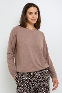 HOBBY TEE-SHIRT MANCHES LONGUES MARRON