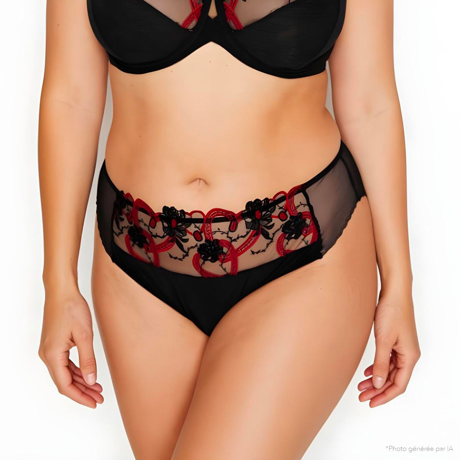 IMELDA CULOTTE GRANDE TAILLE MULTICO NOIR