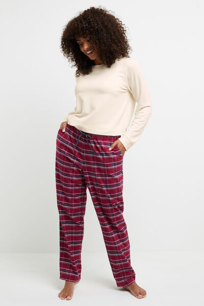 CAMOMILLE PANTALON MAILLE BORDEAUX