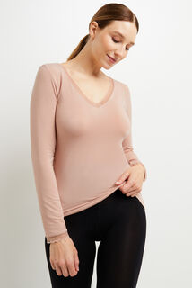 CANNELLE Tee-shirt manches longues BEIGE