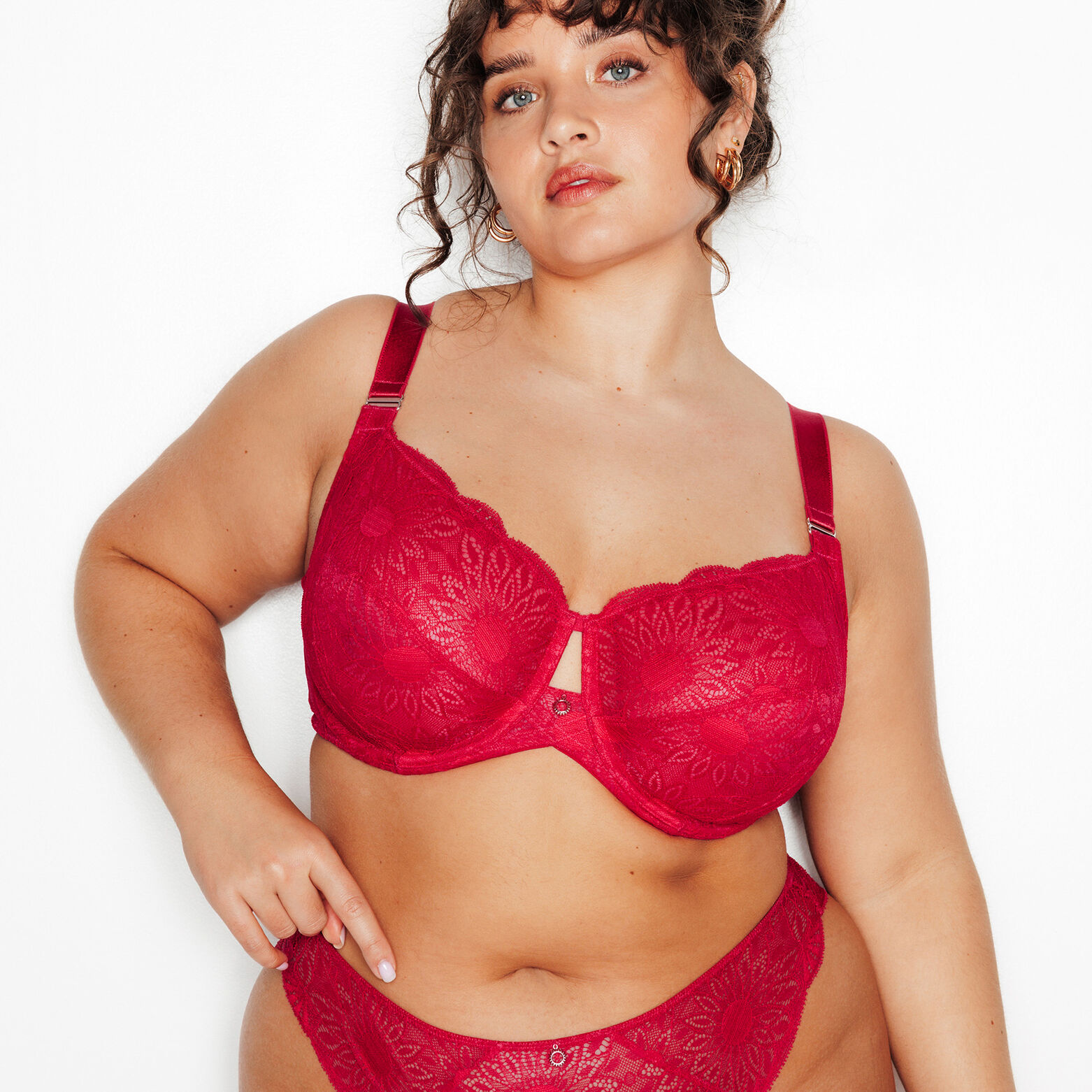 ISMA SOUTIEN-GORGE EMBOITANT DENTELLE ROSE