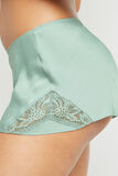 BASIL SHORT SATIN MAT Vert clair