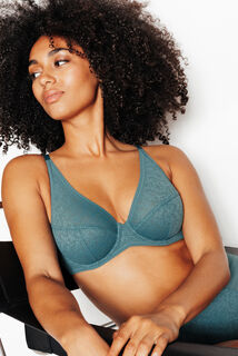 JULIANE SOUTIEN-GORGE EMBOITANT FOULARD PETROLE