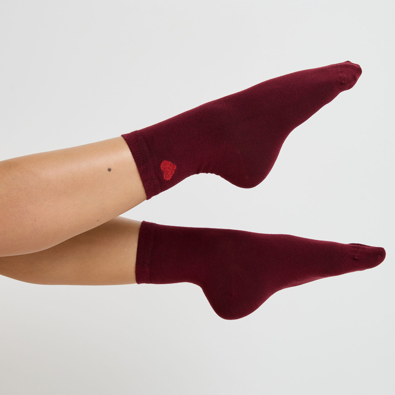 MALICE PAIRE DE CHAUSSETTES MULTICO ROUGE