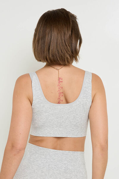 BRASSIERE REVERSIBLE GRIS CLAIR