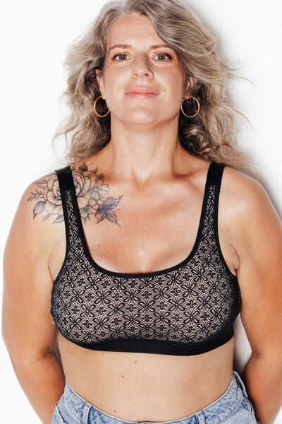 Soutien-gorge post op&eacute;ratoire NOIR