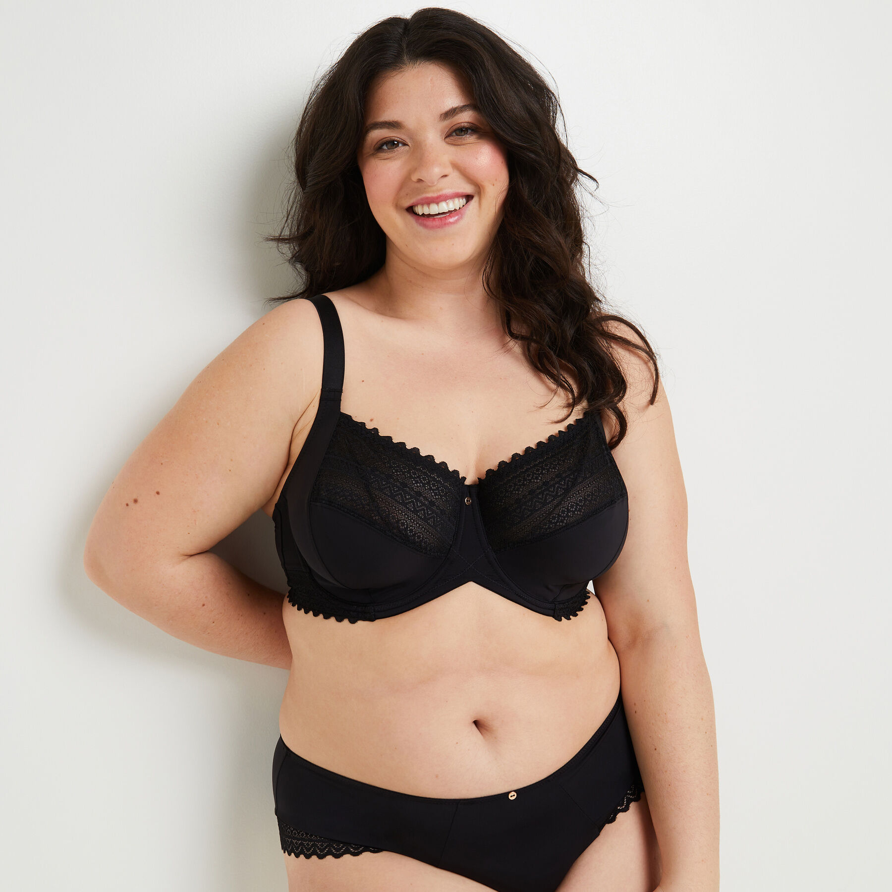 SOUTIEN GORGE GRANDS BONNETS NOIR RougeGorge