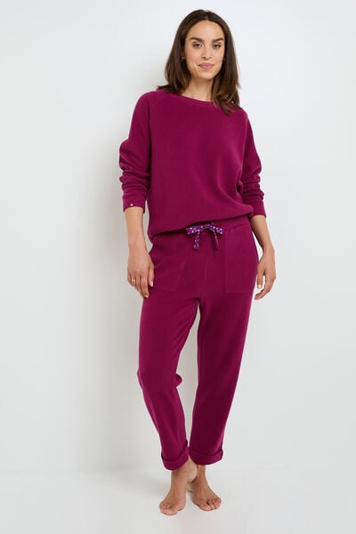 PANTALON DE PYJAMA BORDEAUX