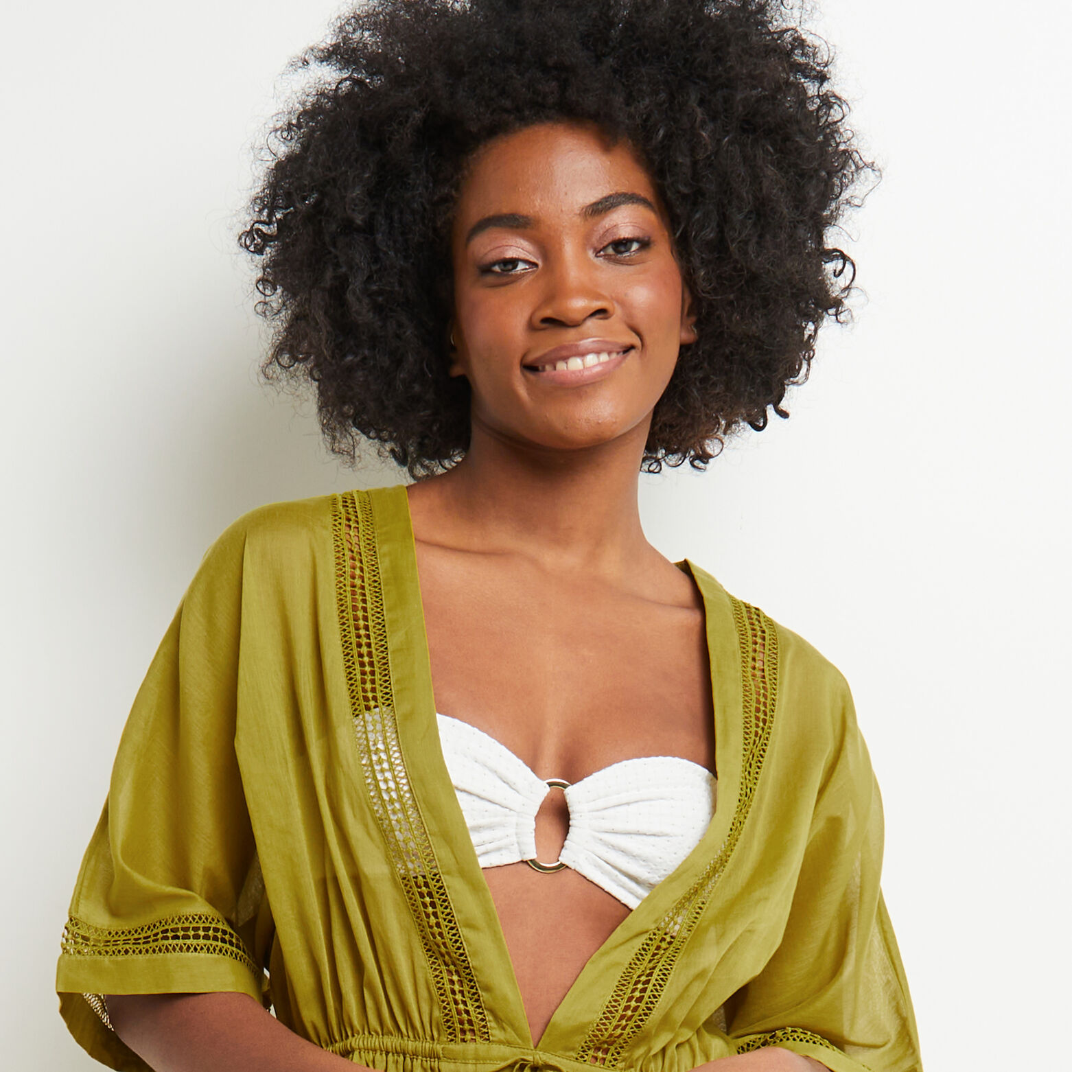 MAUD TUNIQUE VOILE COTON KAKI