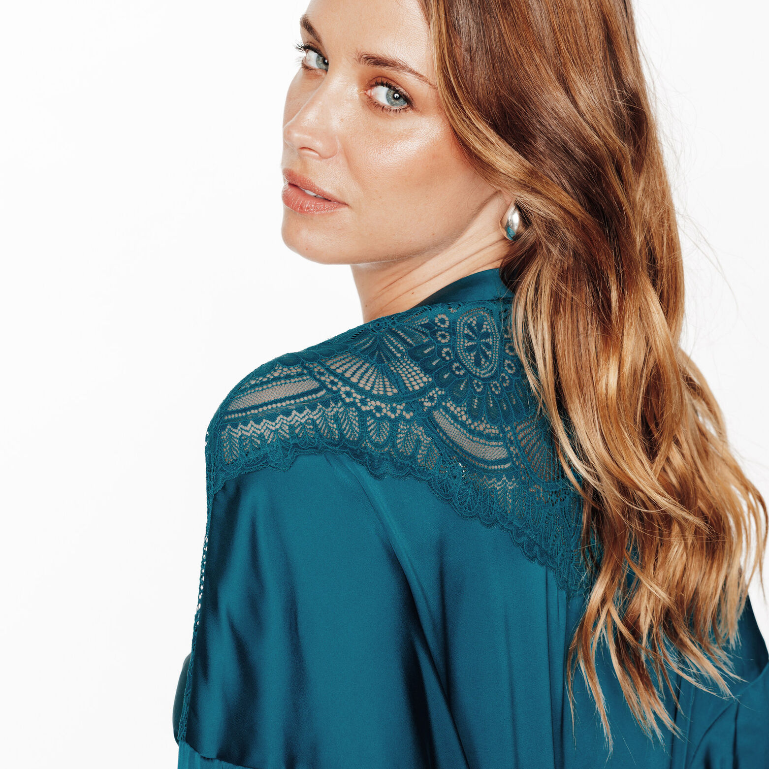 GLADIS KIMONO TURQUOISE