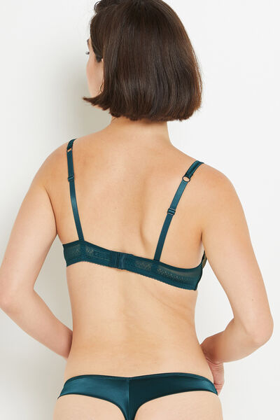 SOUTIEN-GORGE CORBEILLE TULLE BRODE CANARD