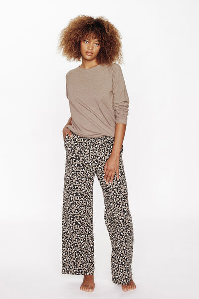 PANTALON DE PYJAMA MULTICO MARRON