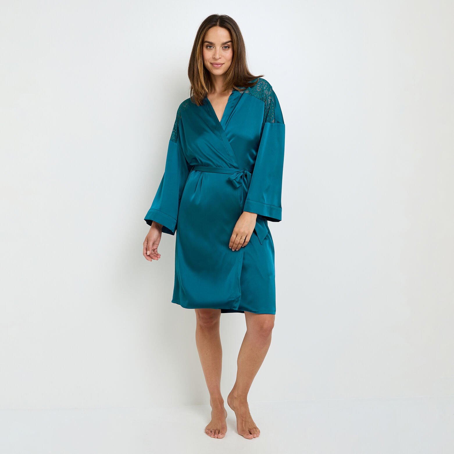 GLADIS KIMONO TURQUOISE