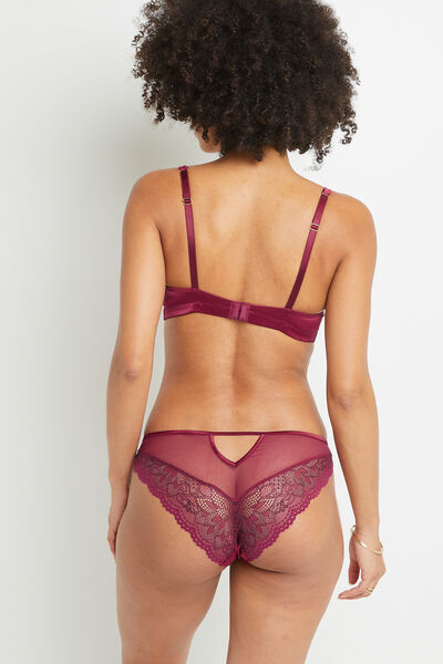 CULOTTE DENTELLE BORDEAUX