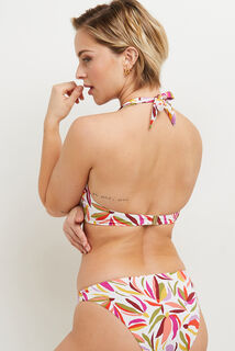 MAYA MAILLOT DE BAIN TRIANGLE  MULTICO BLANC