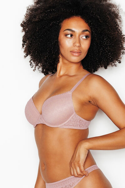 soutien-gorge ampli dentelle TAUPE
