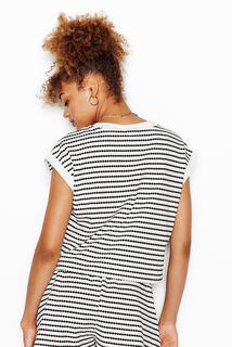 PAVANE TSHIRT MANCHES COURTES MULTICO BLANC