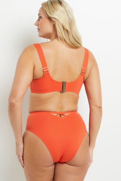LISA MAILLOT DE BAIN CULOTTE HAUTE ORANGE