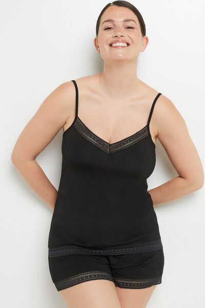 CAMILLE TOP VISCOSE NOIR