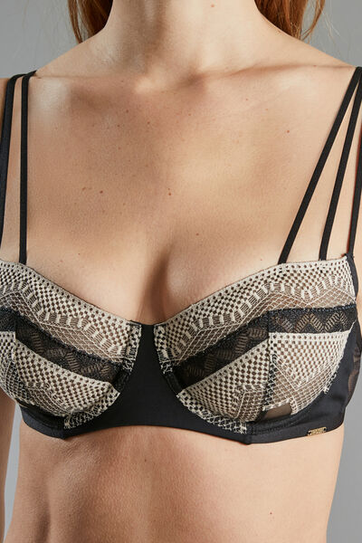 SOUTIEN-GORGE CORBEILLE NOIR